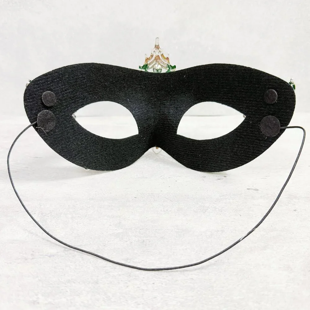 Silver green mask, Masquerade mask, Cosplay mask, ball party mask, Prom mask